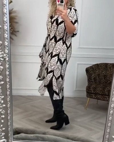 Vieve elegante jurk met chique zijsplitten