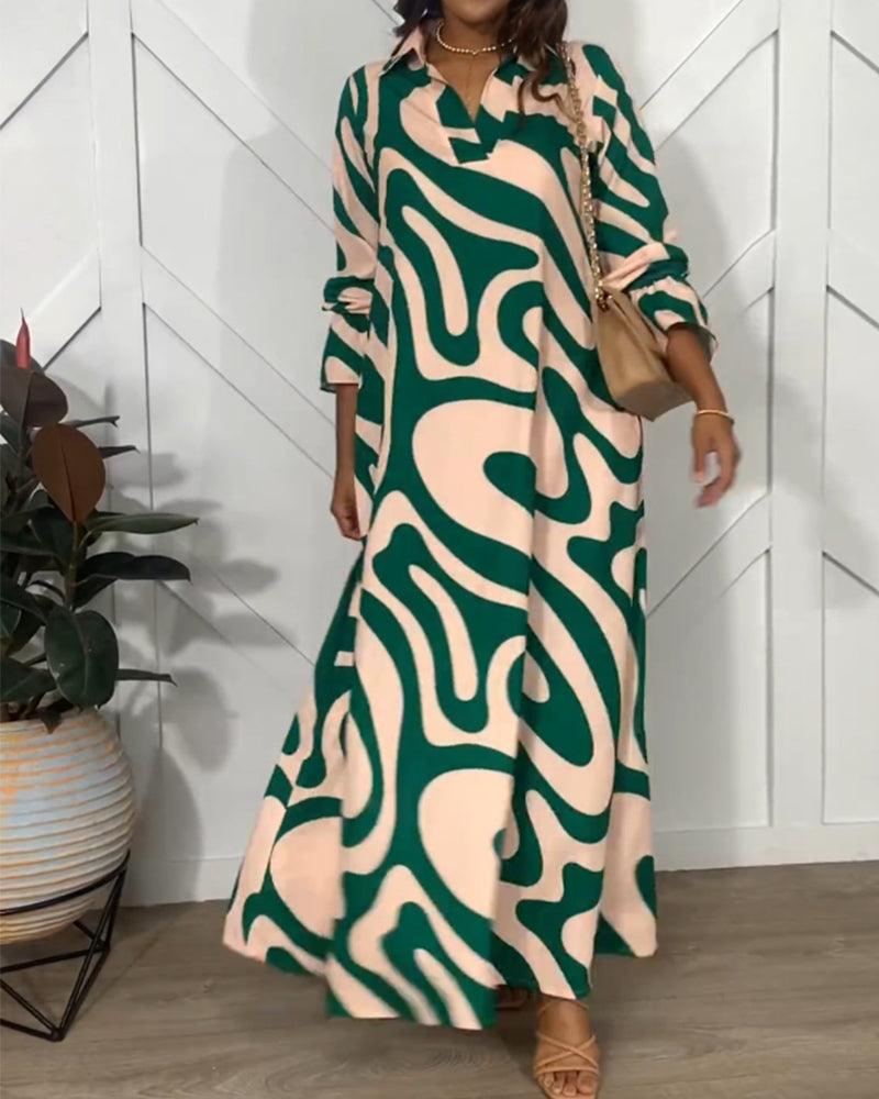 Asha - Elegante jurk met lange mouwen