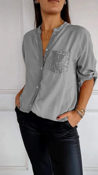 V-hals Casual Top