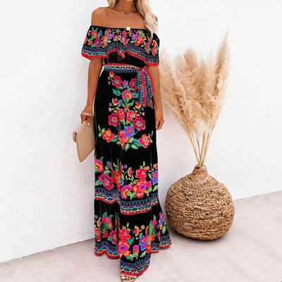 Lulu - Elegante Losvallende bloemenjurk