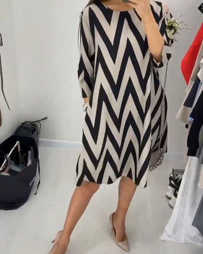 Odette | Losse jurk met print