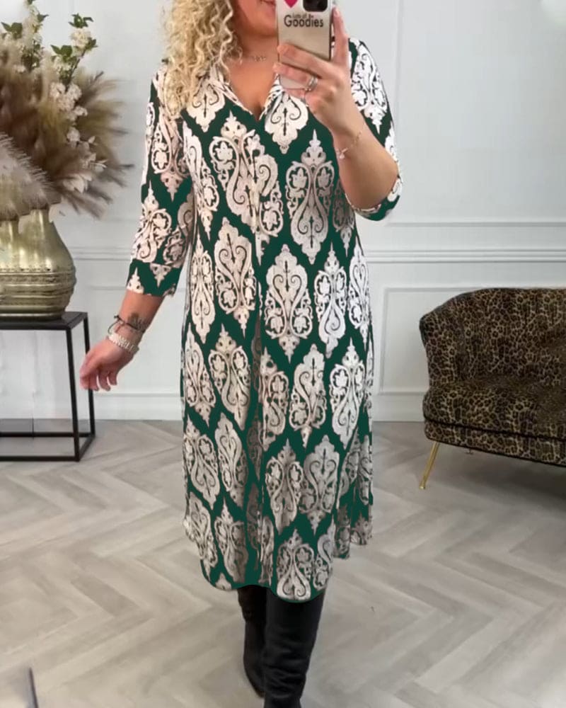 Vieve elegante jurk met chique zijsplitten