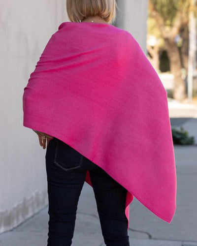Sophie | Fuchsiakleurig poncho