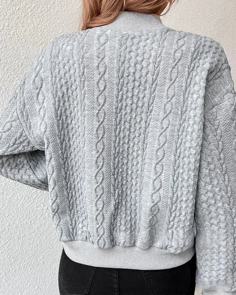 Khloe - Knus vest met kabelpatroon voor dames