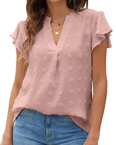 Veerle | Shirt Met Een V-hals