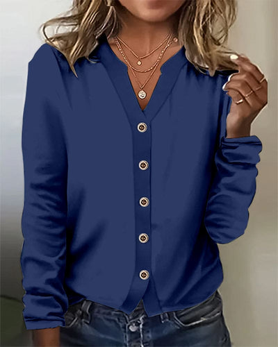 Emma - Stijlvolle knoopblouse