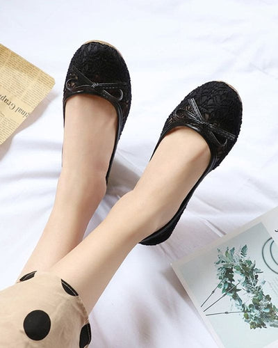 Manon | Schoenen met een platte zool, ronde neus en mesh