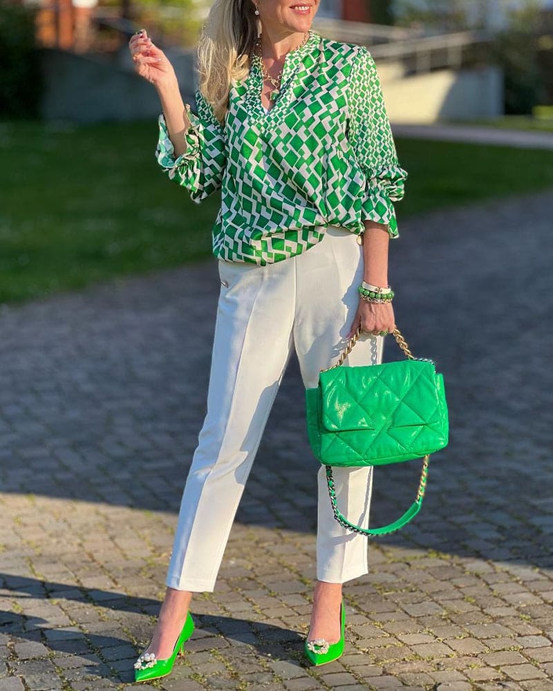 Cato - Elegante V-hals Blouse