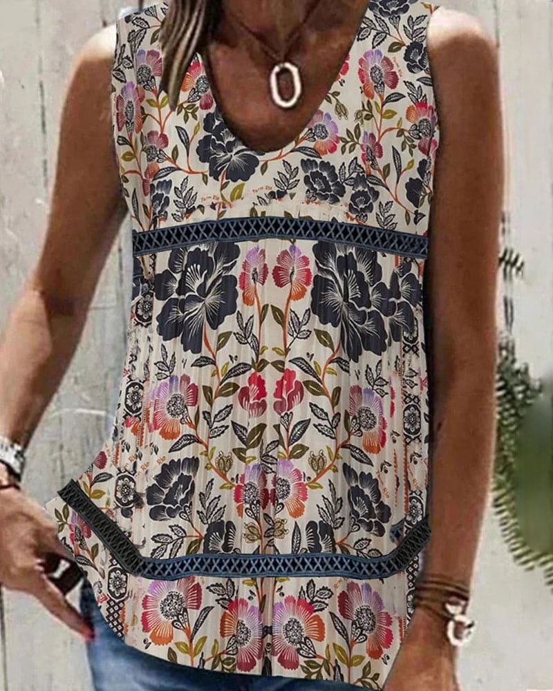 Chloe - Dames Bloemenprint Blouse
