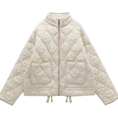 Chique Vintage Twist gewatteerd jack voor dames