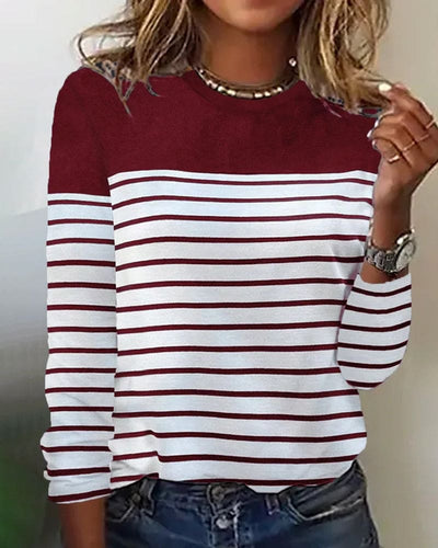 Noor | Blouse met strepen en lange mouwen