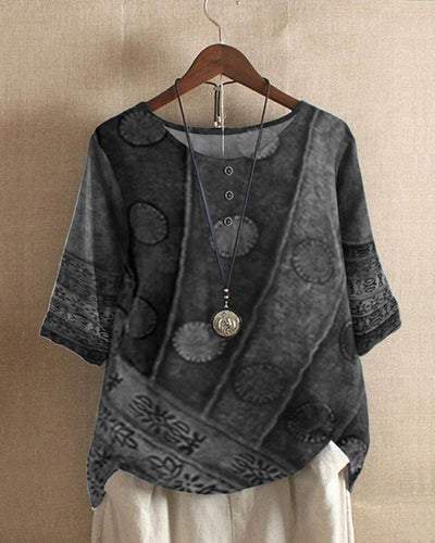Lara | Casual top met print