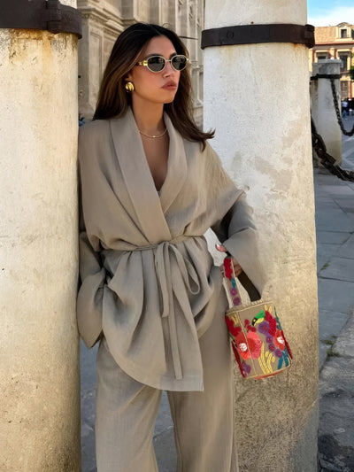 Lilly | Kimono linnen set