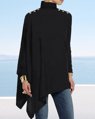 Yasmine | Een Klassieke Blouse In Één Effen Kleur
