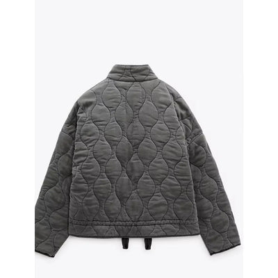 Chique Vintage Twist gewatteerd jack voor dames