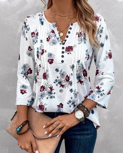 Maud | Elegante bloemenblouse