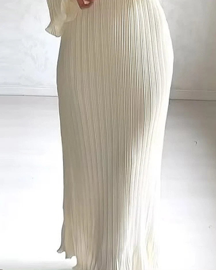 Janna - Elegante Schimmel Mouwen Jurk