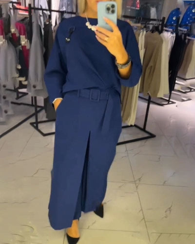 Sophie | Jumpsuit in één kleur met zakken