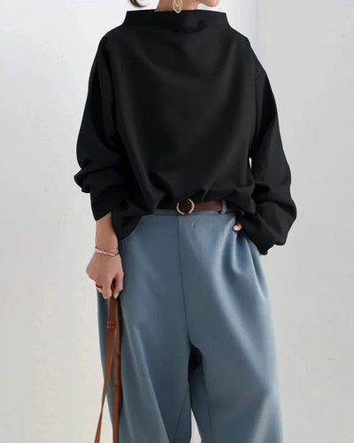Emma - Damesblouse met losse pasvorm en lange mouwen