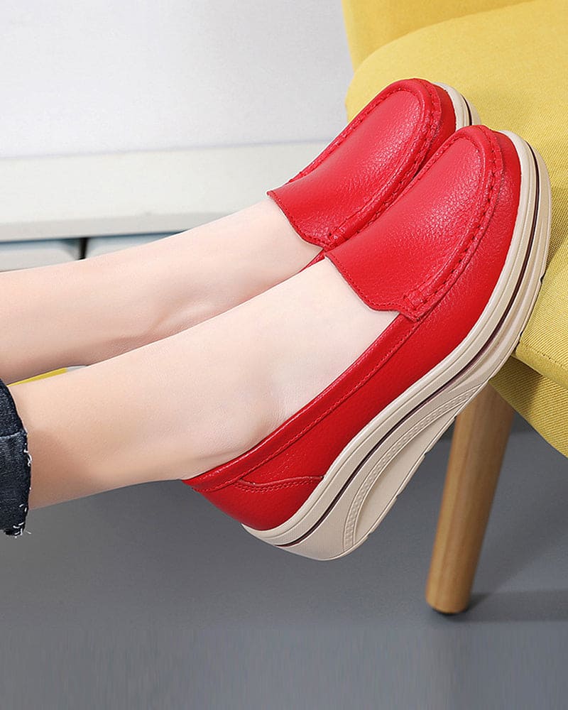 Lieke | Schoenen Met Een Britse Stijl Op Een Platform