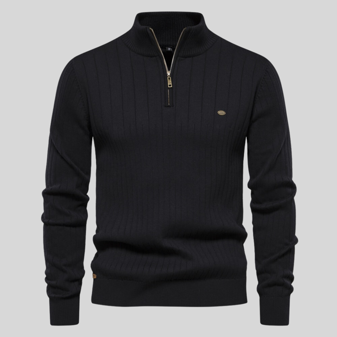 STEVEN | GEBREIDE ZIP-UP TRUI