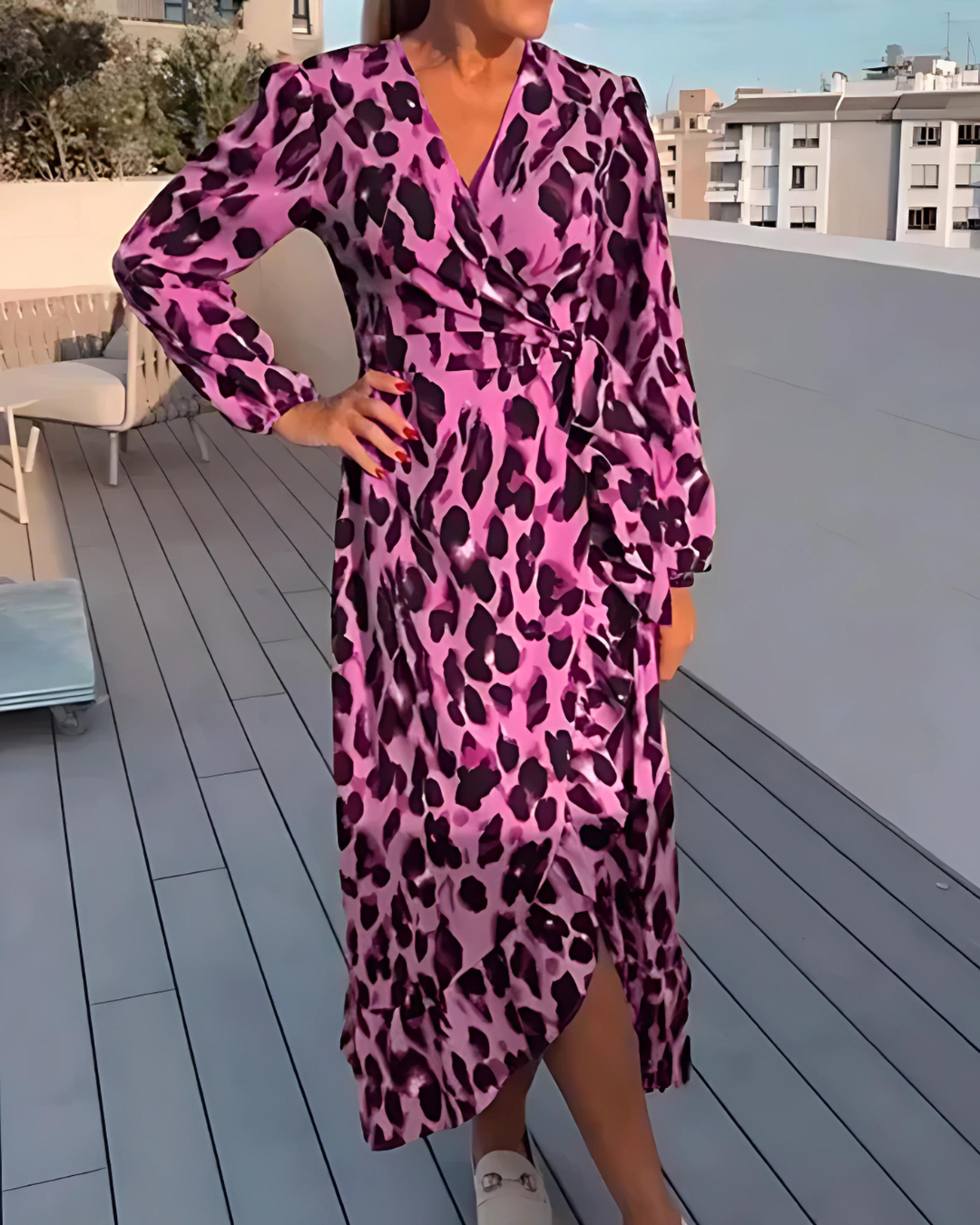 Alessandra - Elegante Jurk met Print