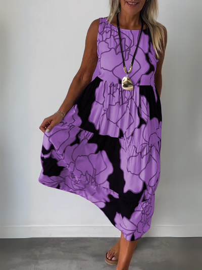 Eveline - Stijlvolle Bloemenprint Jurk