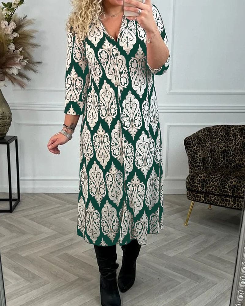 Vieve elegante jurk met chique zijsplitten