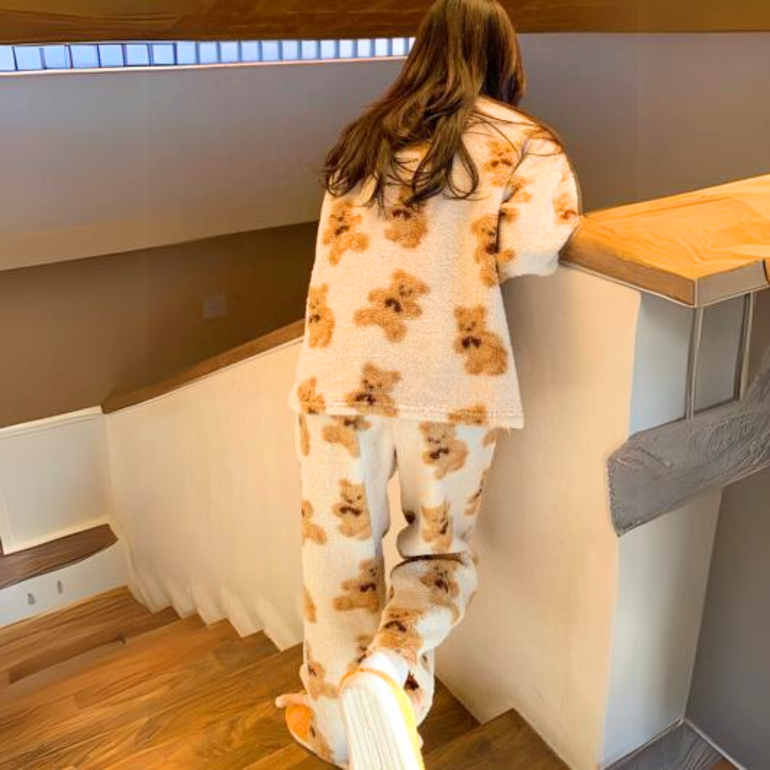 Rona - Zacht pyjamapak met berenprint