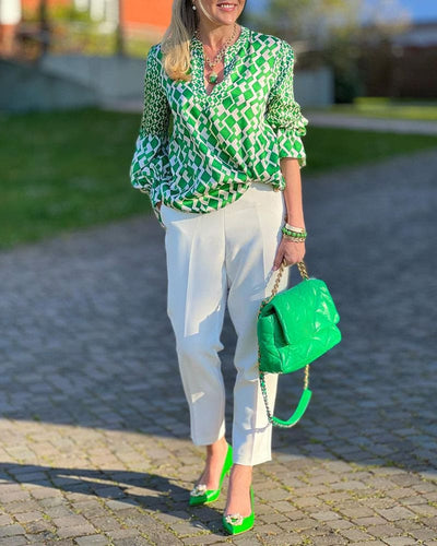 Cato - Elegante V-hals Blouse