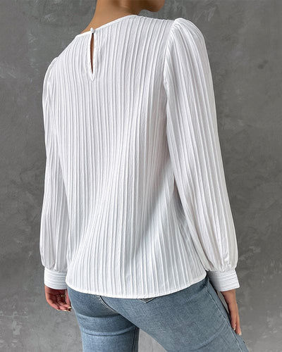 Chloe - Elegant Dames Shirt met Ballonmouwen