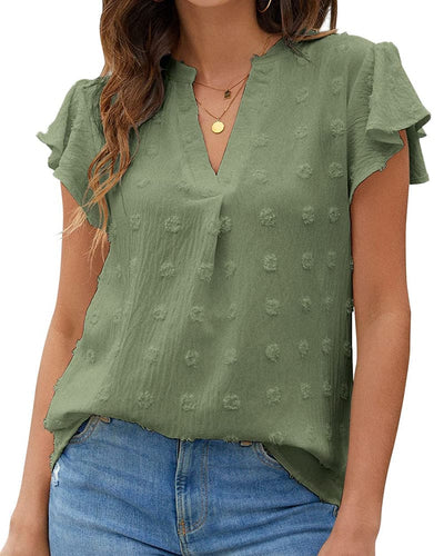 Veerle | Shirt Met Een V-hals