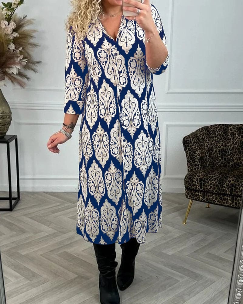 Vieve elegante jurk met chique zijsplitten
