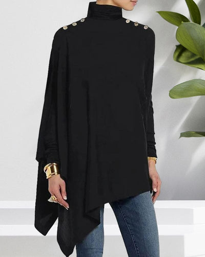 Yasmine | Een Klassieke Blouse In Één Effen Kleur