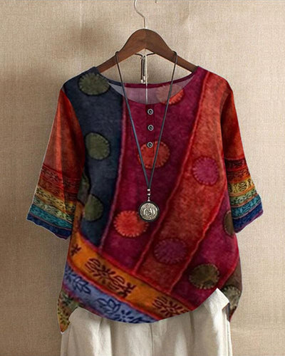 Lara | Casual top met print