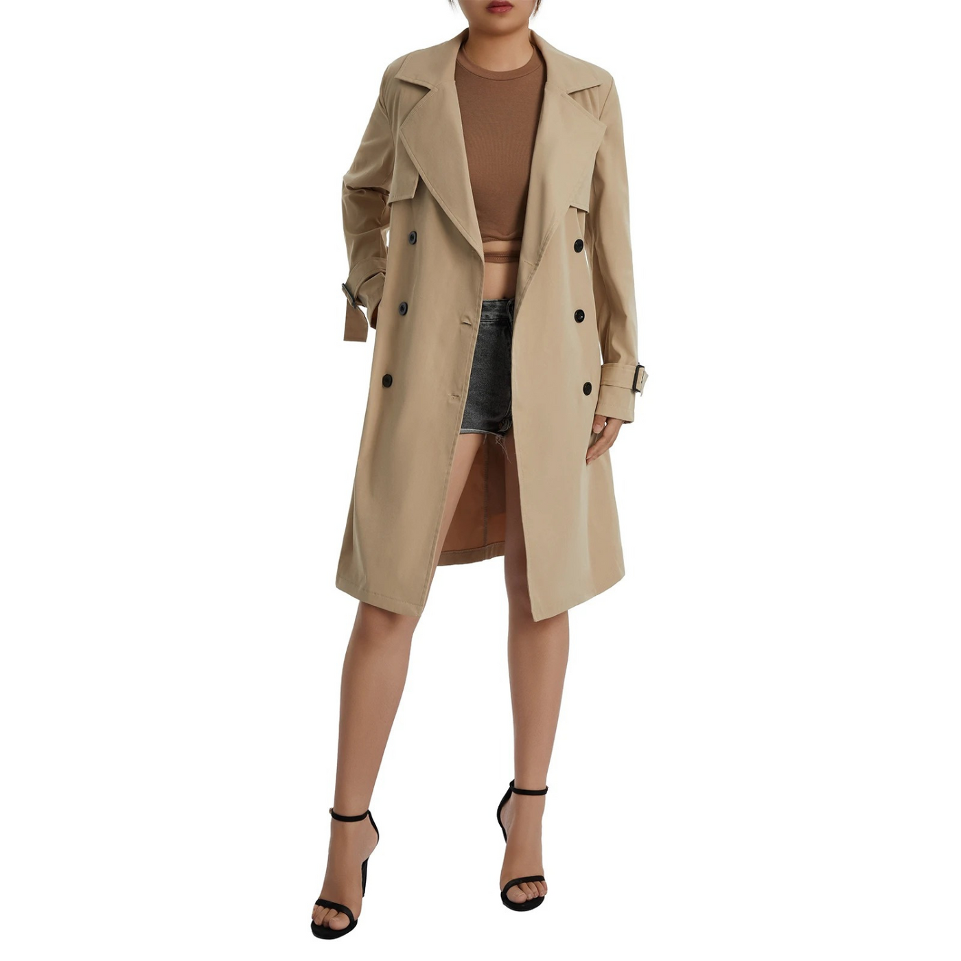 Claudia - elegante trendy chique trenchcoat