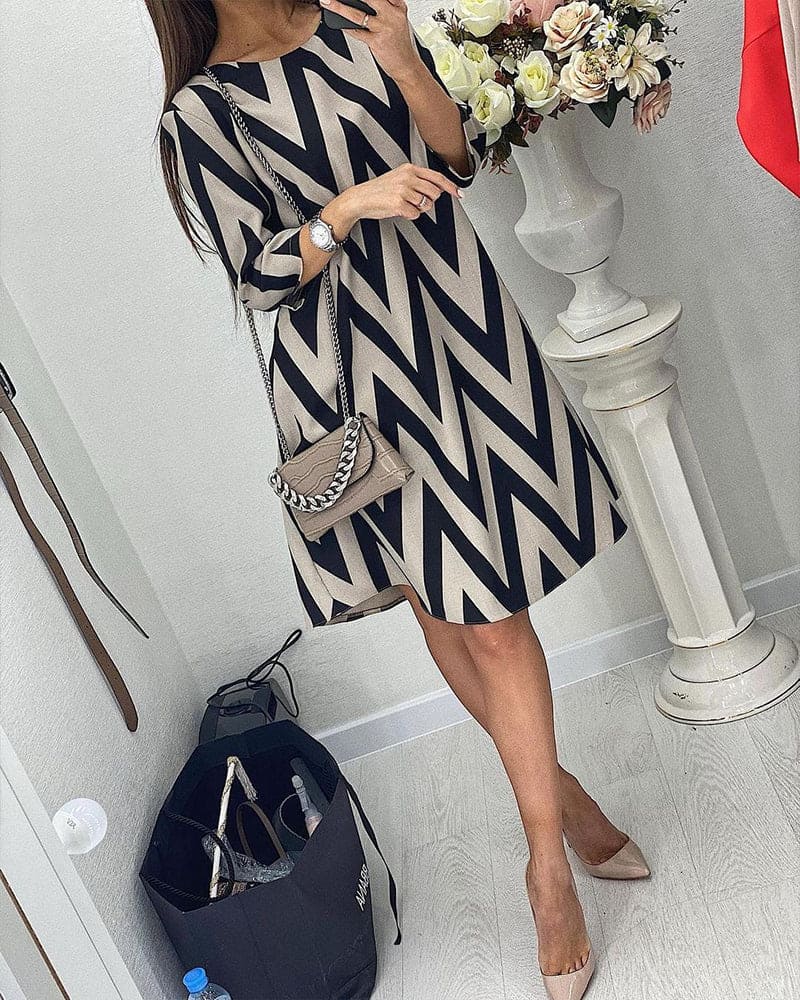 Odette | Losse jurk met print