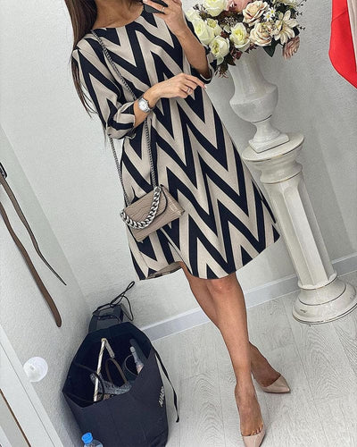 Odette | Losse jurk met print