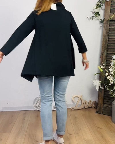 Lina | Blouse met ronde hals en lange mouwen