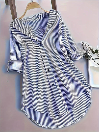 Madison | Blouse met streepjesprint