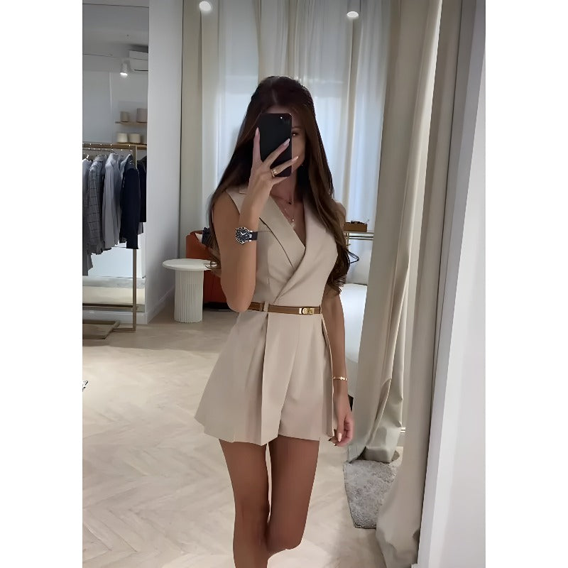 Isabella - Stijlvolle mouwloze jumpsuit