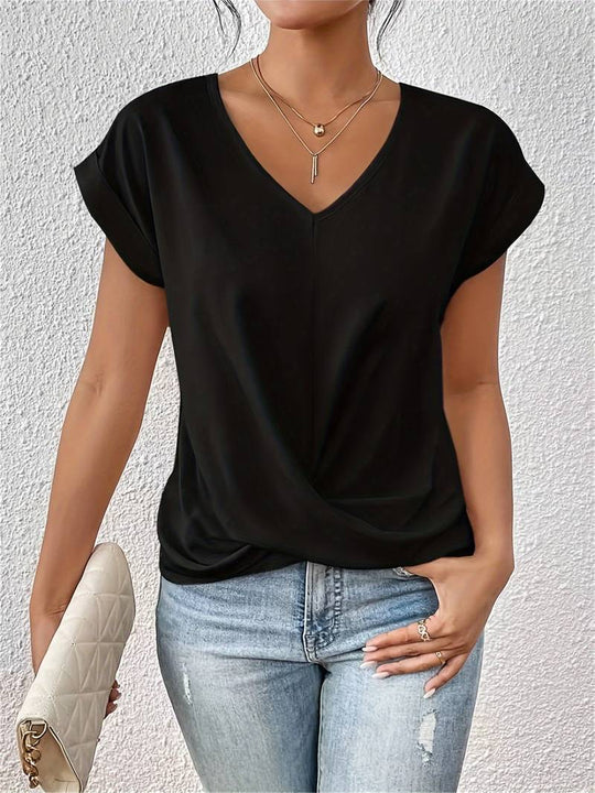 Kathryn - Casual Blouse met Korte Mouwen voor Vrouwen