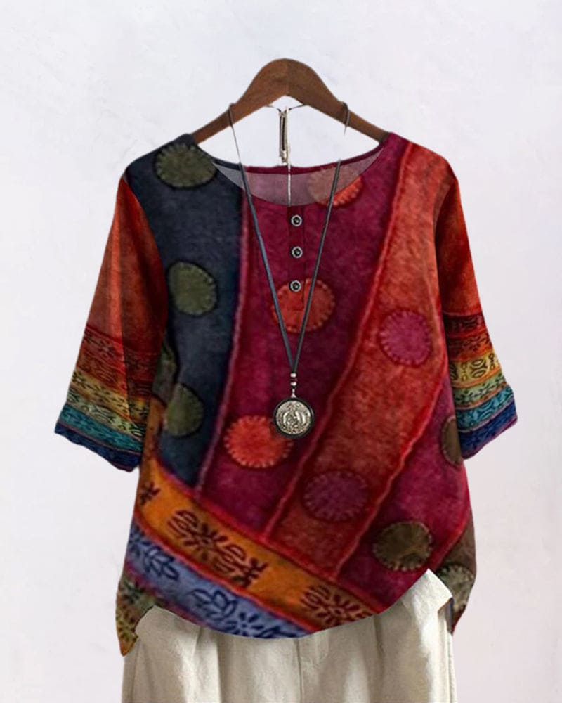 Lara | Casual top met print