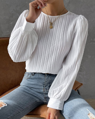Chloe - Elegant Dames Shirt met Ballonmouwen