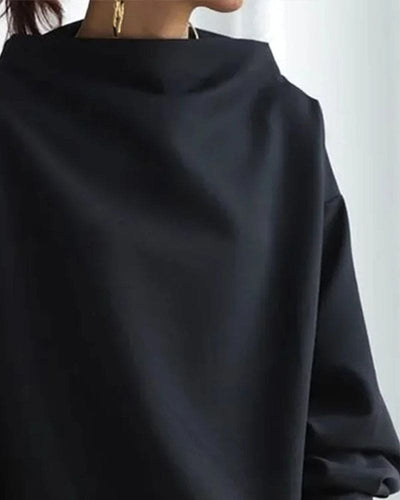Emma - Damesblouse met losse pasvorm en lange mouwen