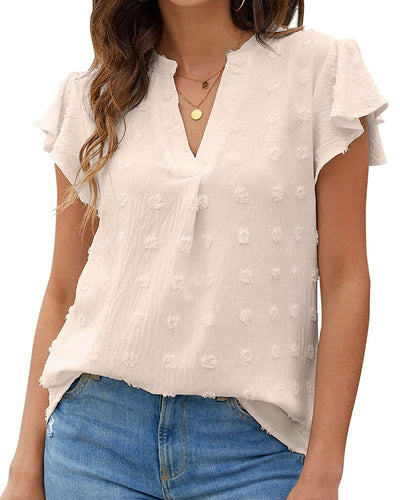 Veerle | Shirt Met Een V-hals
