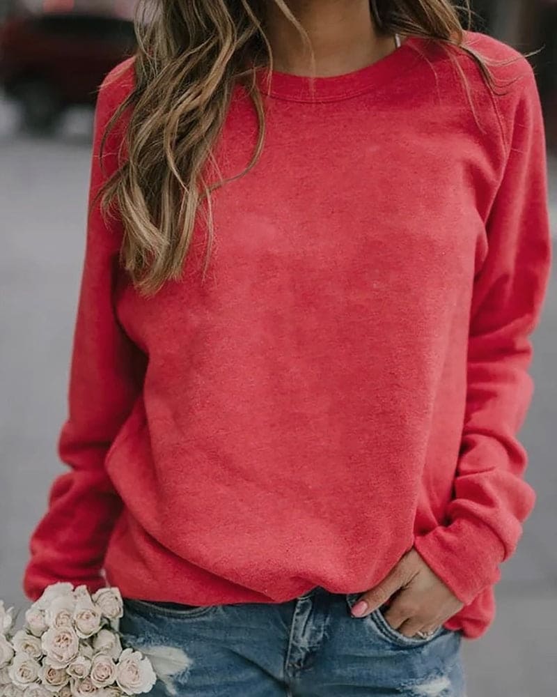Zara | Sweater met ronde hals en lange mouwen