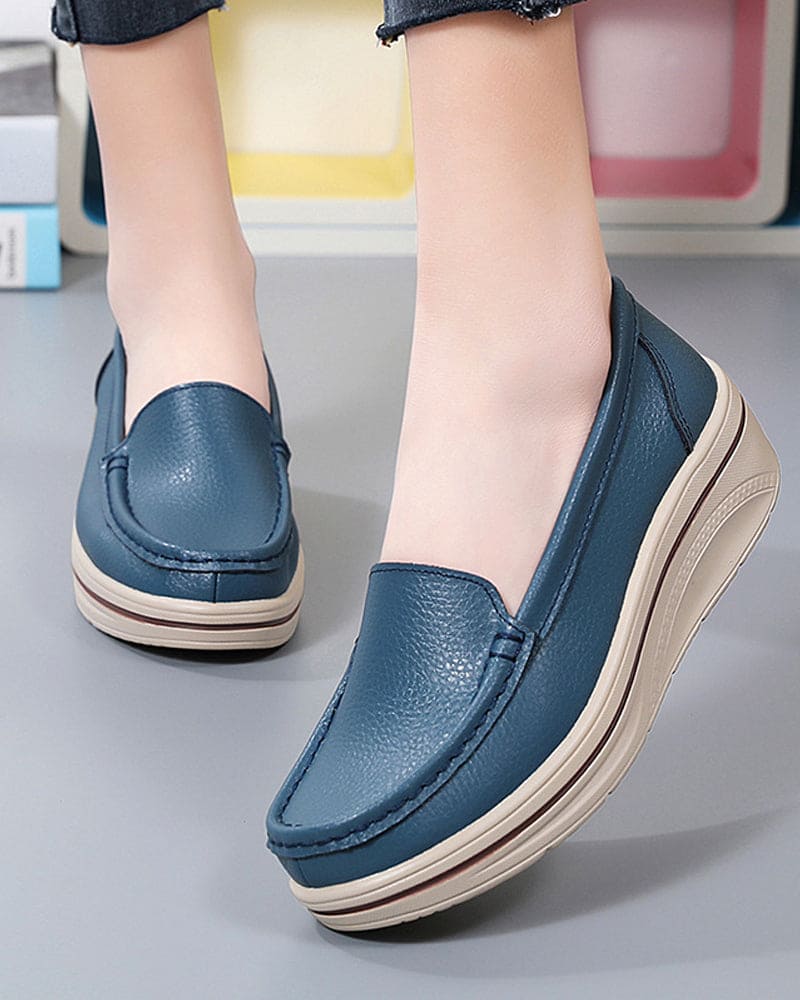 Lieke | Schoenen Met Een Britse Stijl Op Een Platform