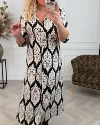 Vieve elegante jurk met chique zijsplitten