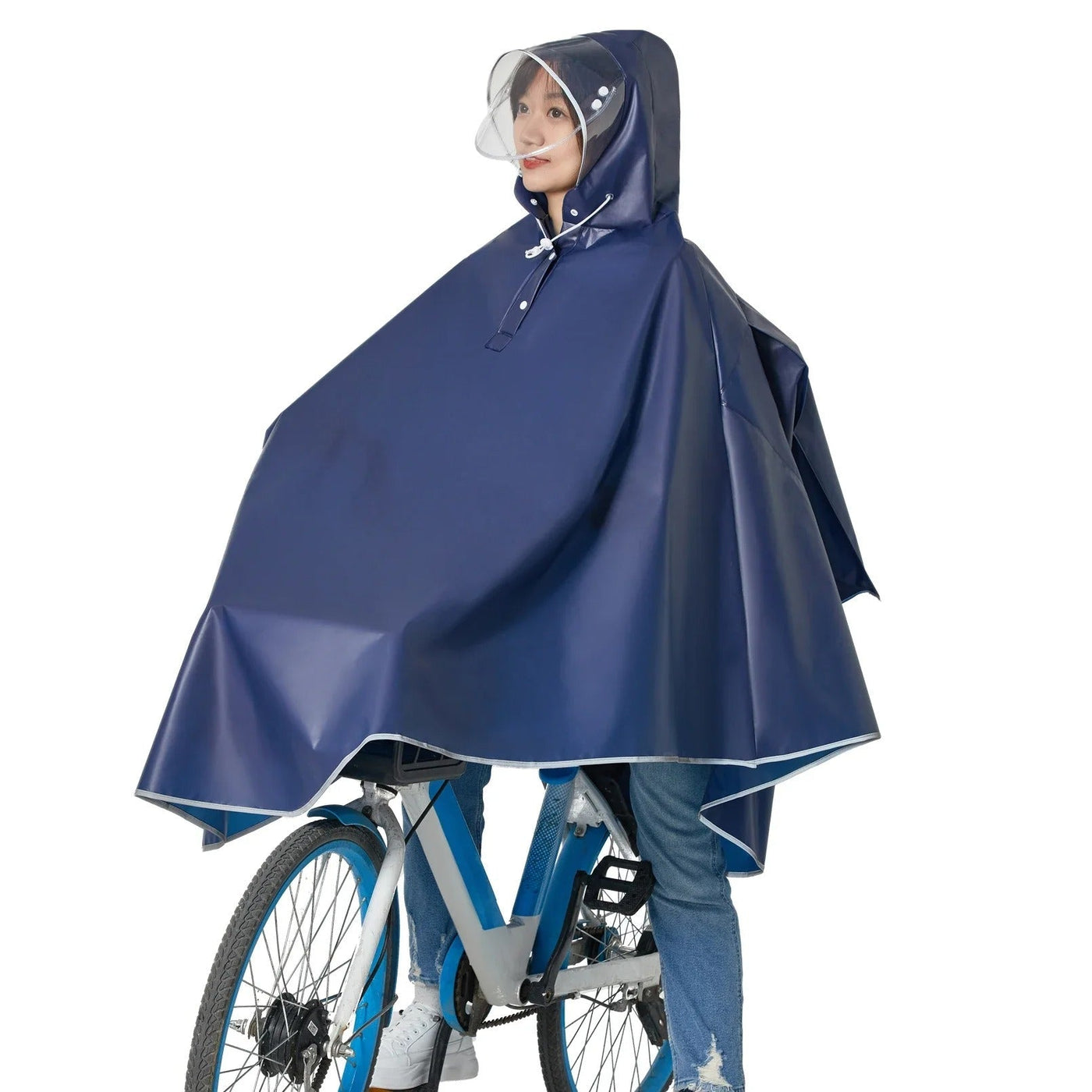 Waterdichte Fietsponcho voor Regenachtige Dagen
